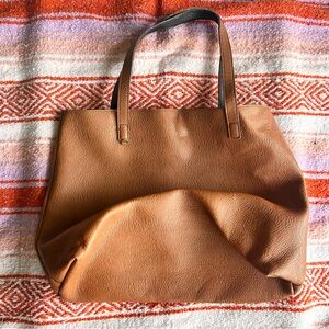 Reversible Black & Tan Tote Bag